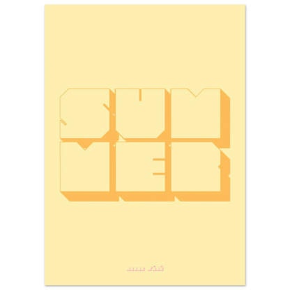 Affiche Summer - Heure d'été 