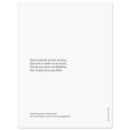 "Il fait froid" - Victor Hugo - Heure d'été 