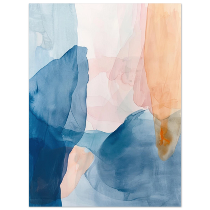 Affiche Abstract Watercolor - Heure d'été 