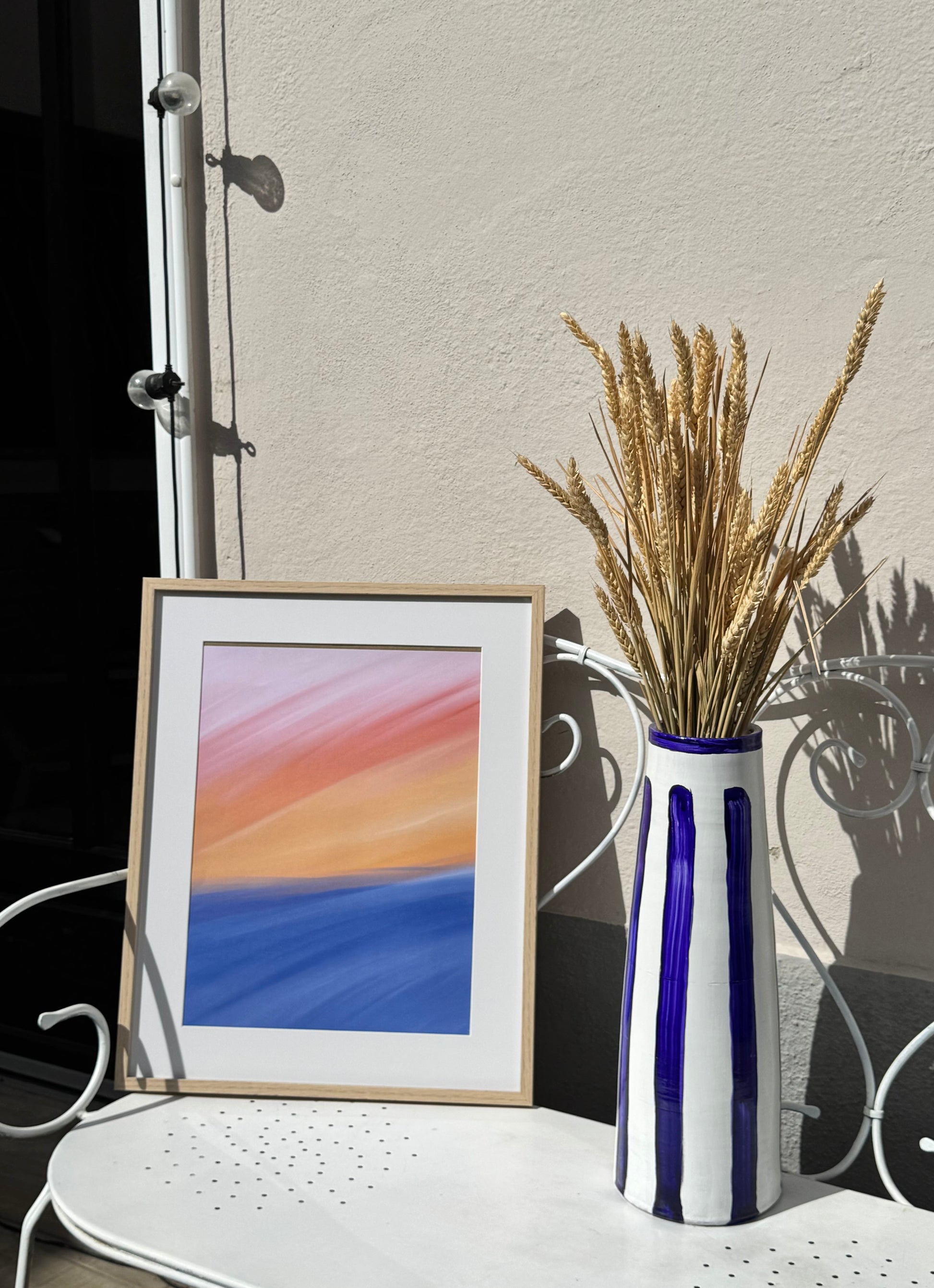 Affiche coucher de soleil, style impressioniste, design original et protégé imprimée en grand format (30x40)  - livraison rapide et soignée, Paris, Marseille, Toulouse, Barcelone, Bordeaux et partout dans le monde !
