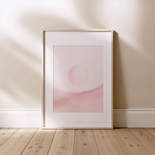 Décor rosé, abstrait pour affiche décoration. 