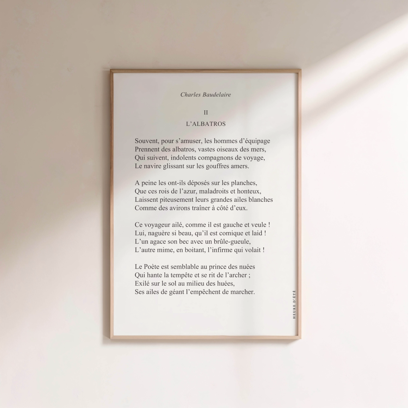 L'Albatros - Charles Baudelaire | Heure d'Été Studio