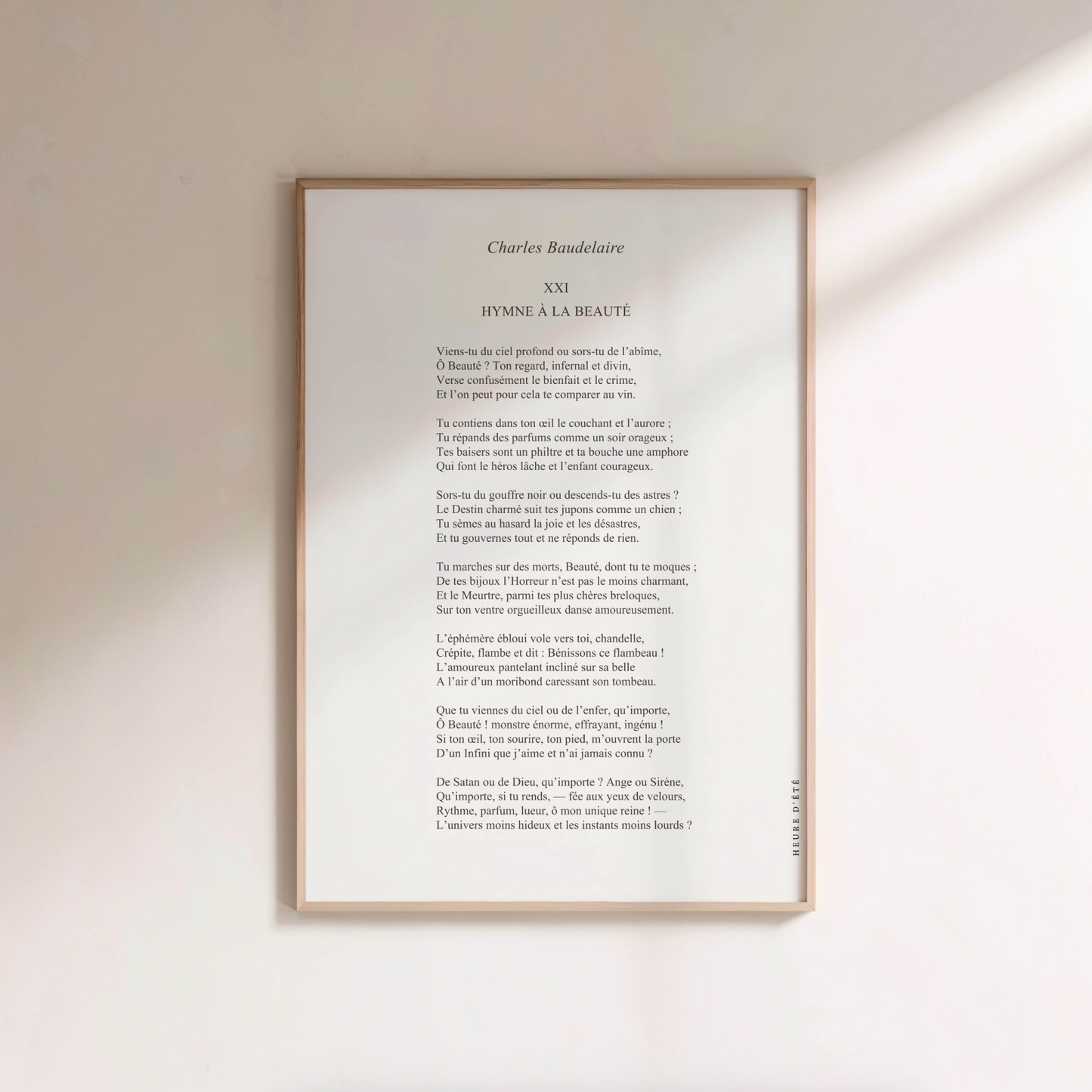 Hymne à la beauté - Charles Baudelaire