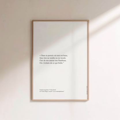 "Il fait froid" - Victor Hugo