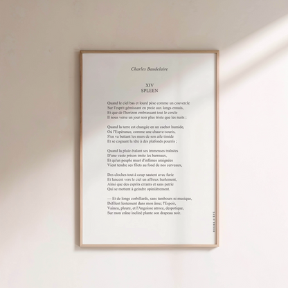 Spleen - Charles Baudelaire