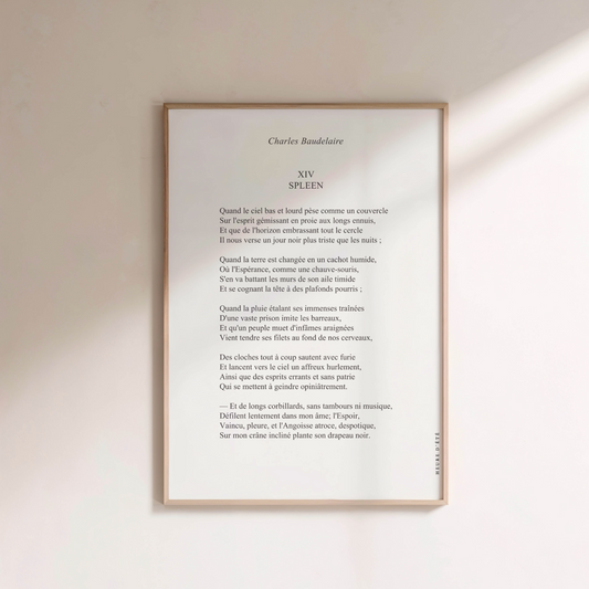 Spleen - Charles Baudelaire