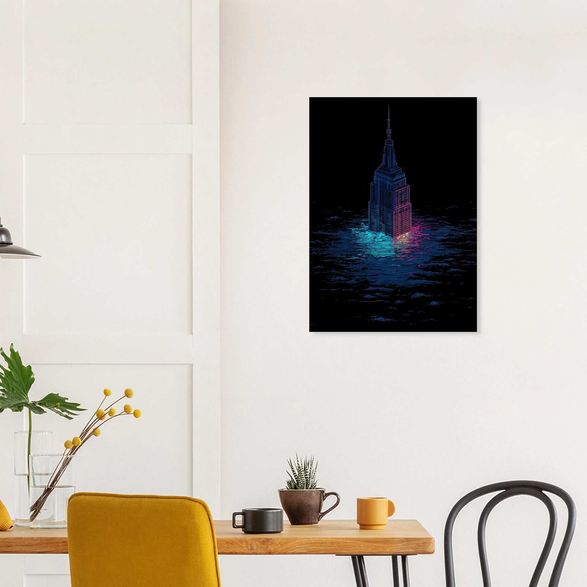 Neon Empire State building