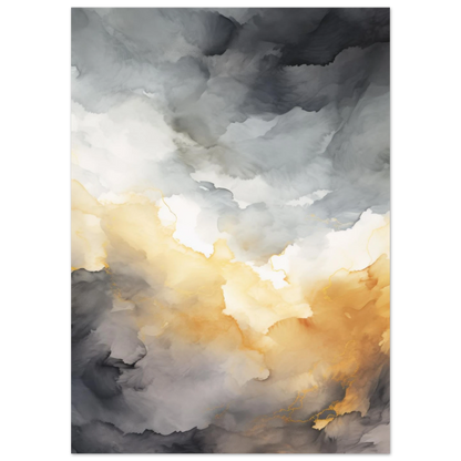 Affiche Watercolor Sunset - Heure d'été 