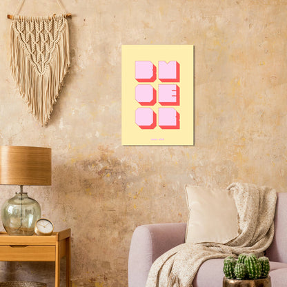 Affiche graphique Boomer - Heure d'été 