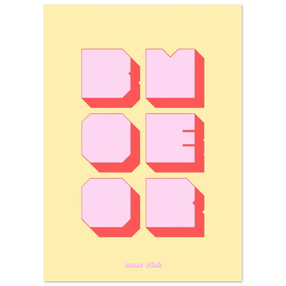 Affiche graphique Boomer - Heure d'été 