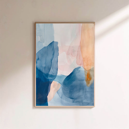 Affiche Abstract Watercolor en situation