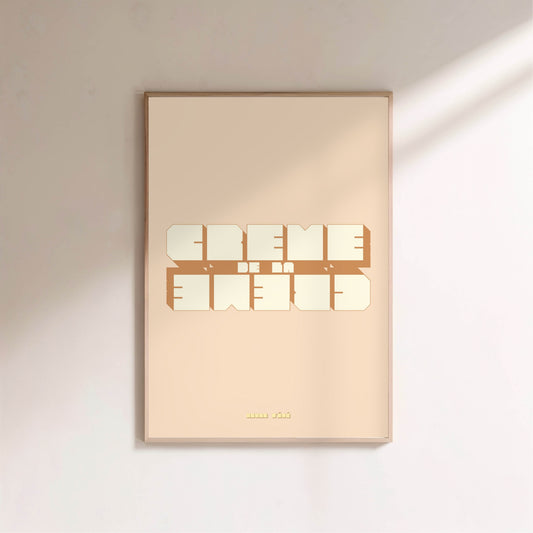 Crème de la crème | Poster Rétro en situation
