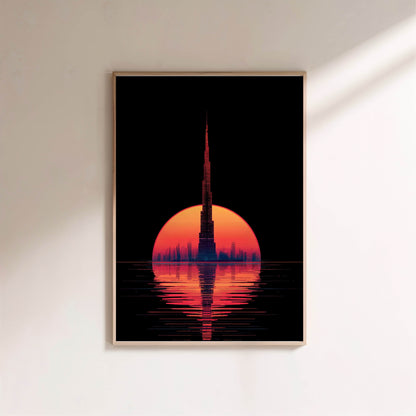 Dubaï Underwater | Poster Dystopique en situation