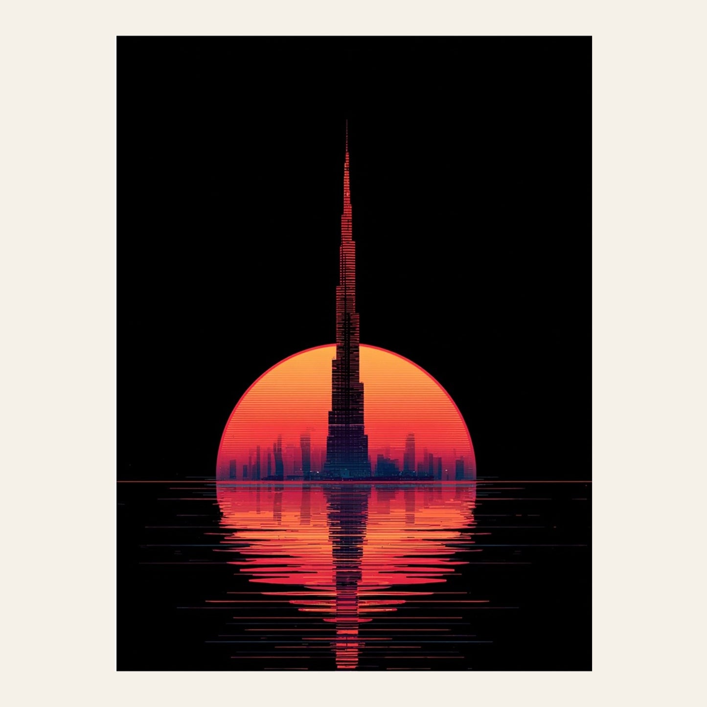 Dubaï Underwater | Poster Dystopique - l'affiche