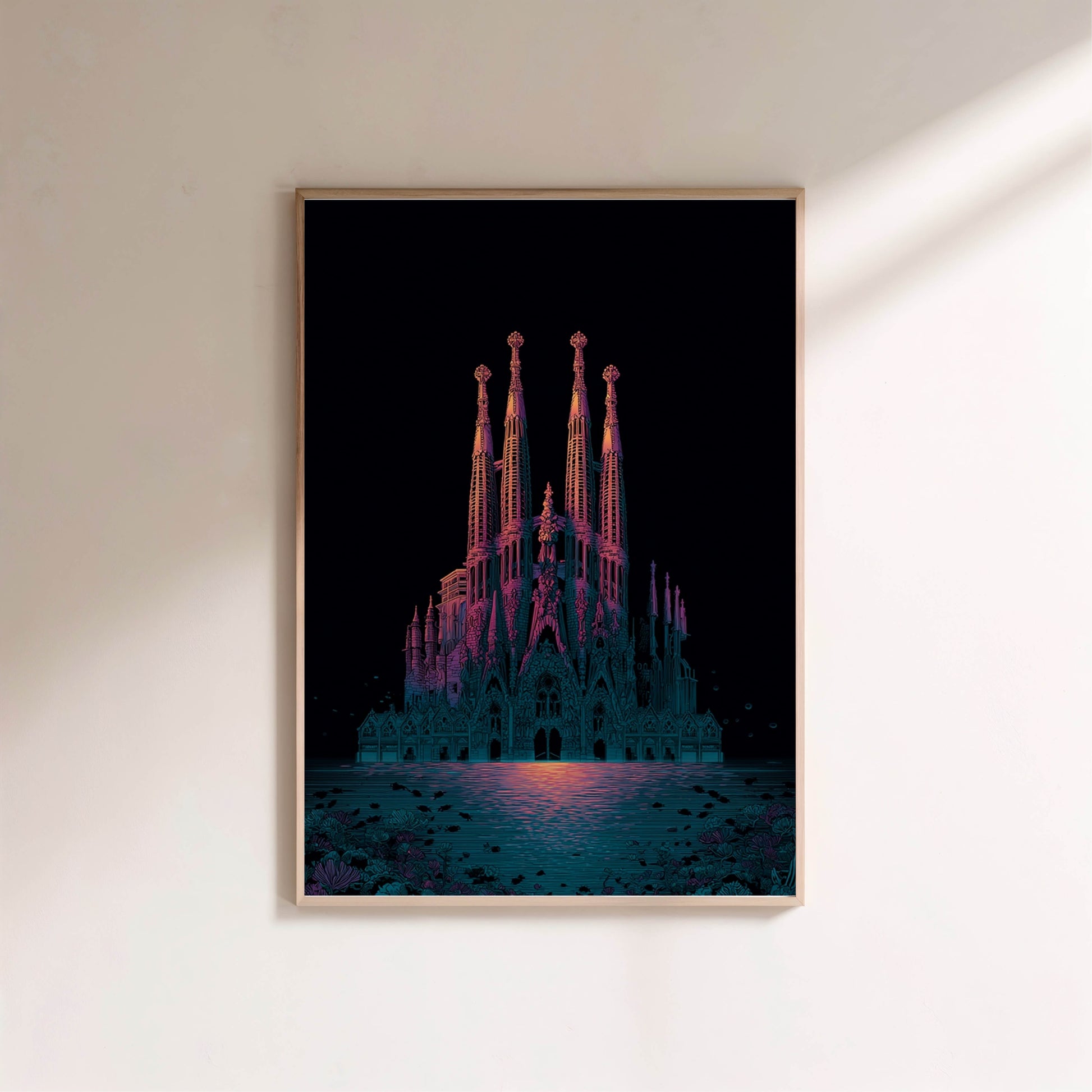 Barcelona Underwater | Poster Dystopique en situation