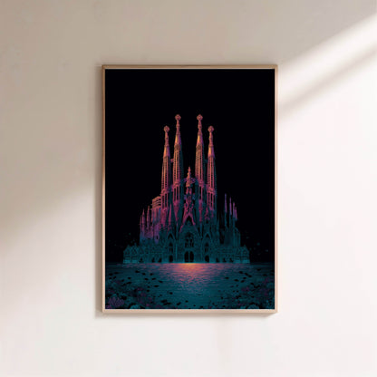 Barcelona Underwater | Poster Dystopique en situation
