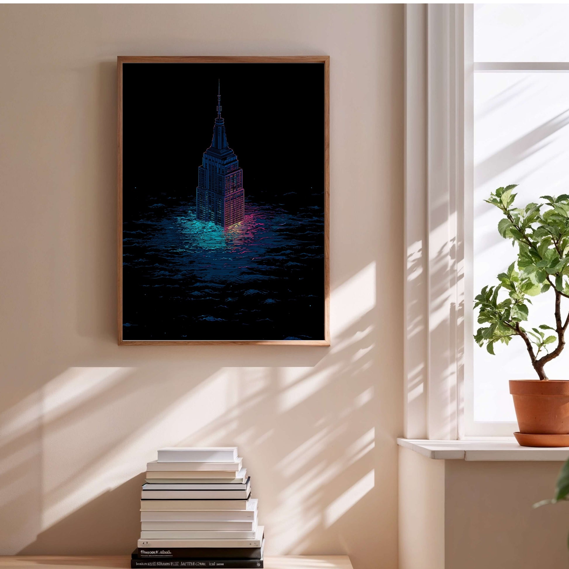 New York Underwater | Poster Dystopique en situation