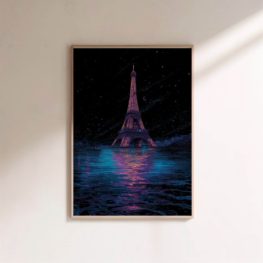 Paris Underwater | Poster Dystopique en situation