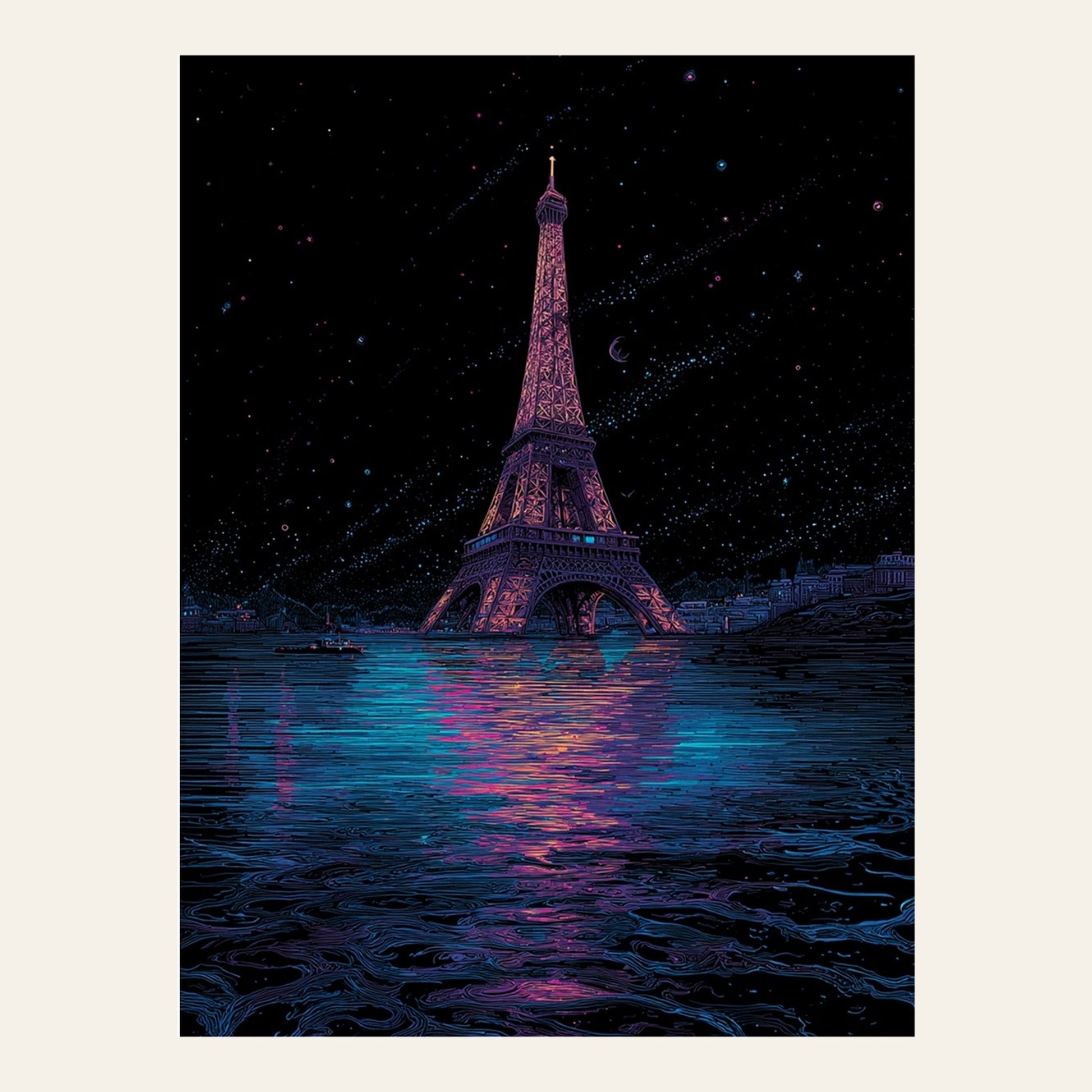 Paris Underwater | Poster Dystopique - l'affiche