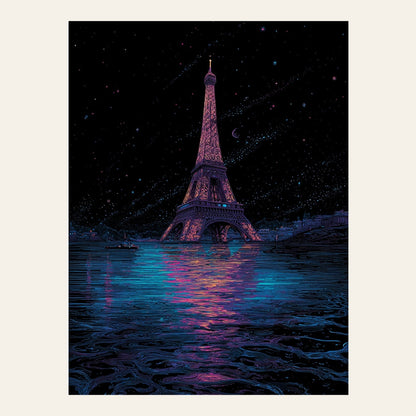 Paris Underwater | Poster Dystopique - l'affiche