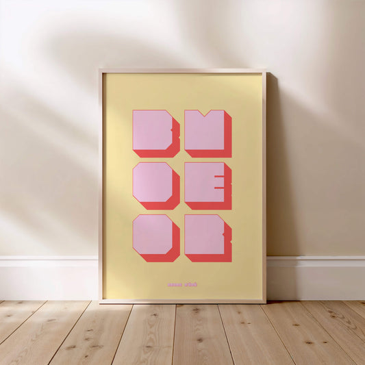Affiche graphique Boomer | Heure d'Été Studio