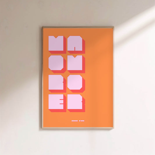 Affiche graphique More Amor en situation