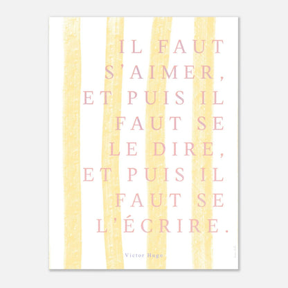 Il faut s'aimer - Victor Hugo - Heure d'été 