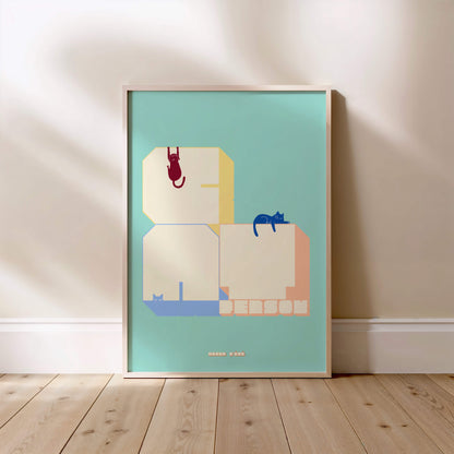 Affiche lettrage Cat Person | Heure d'Été Studio