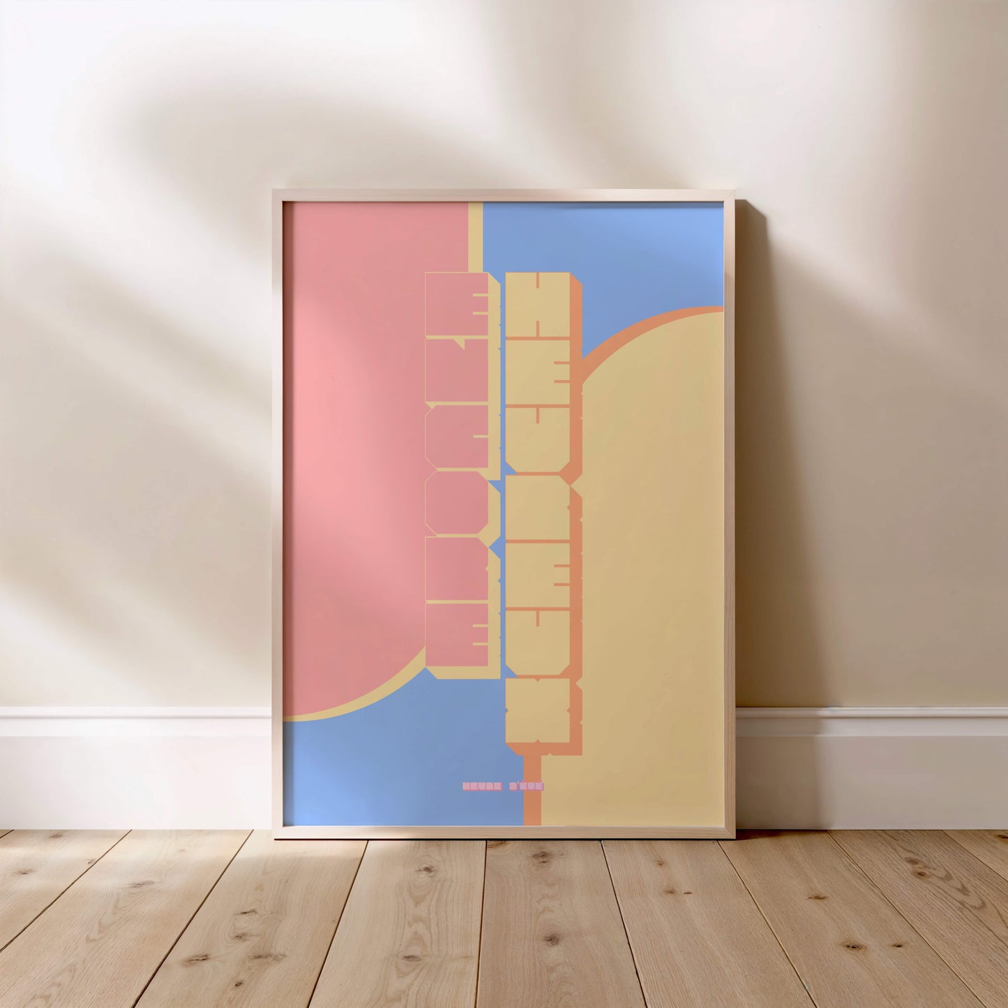 Affiche lettrage Encore Heureux | Heure d'Été Studio