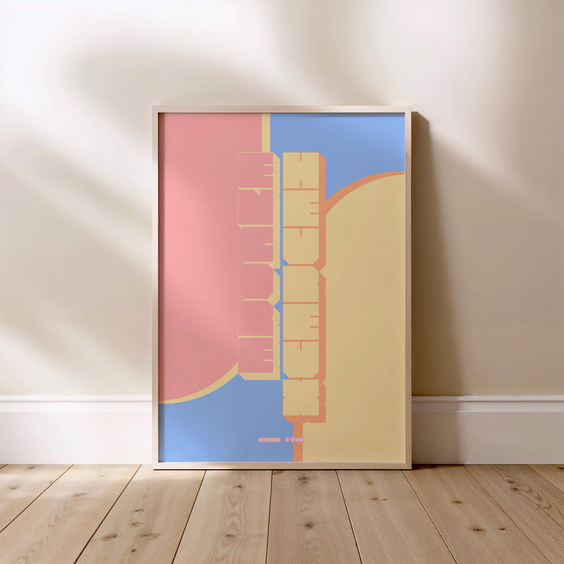Affiche lettrage Encore Heureux | Heure d'Été Studio