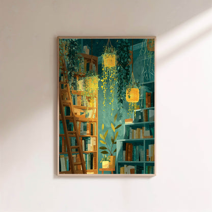 Décoration végétale | La bibliothèque - Poster Jardin en situation