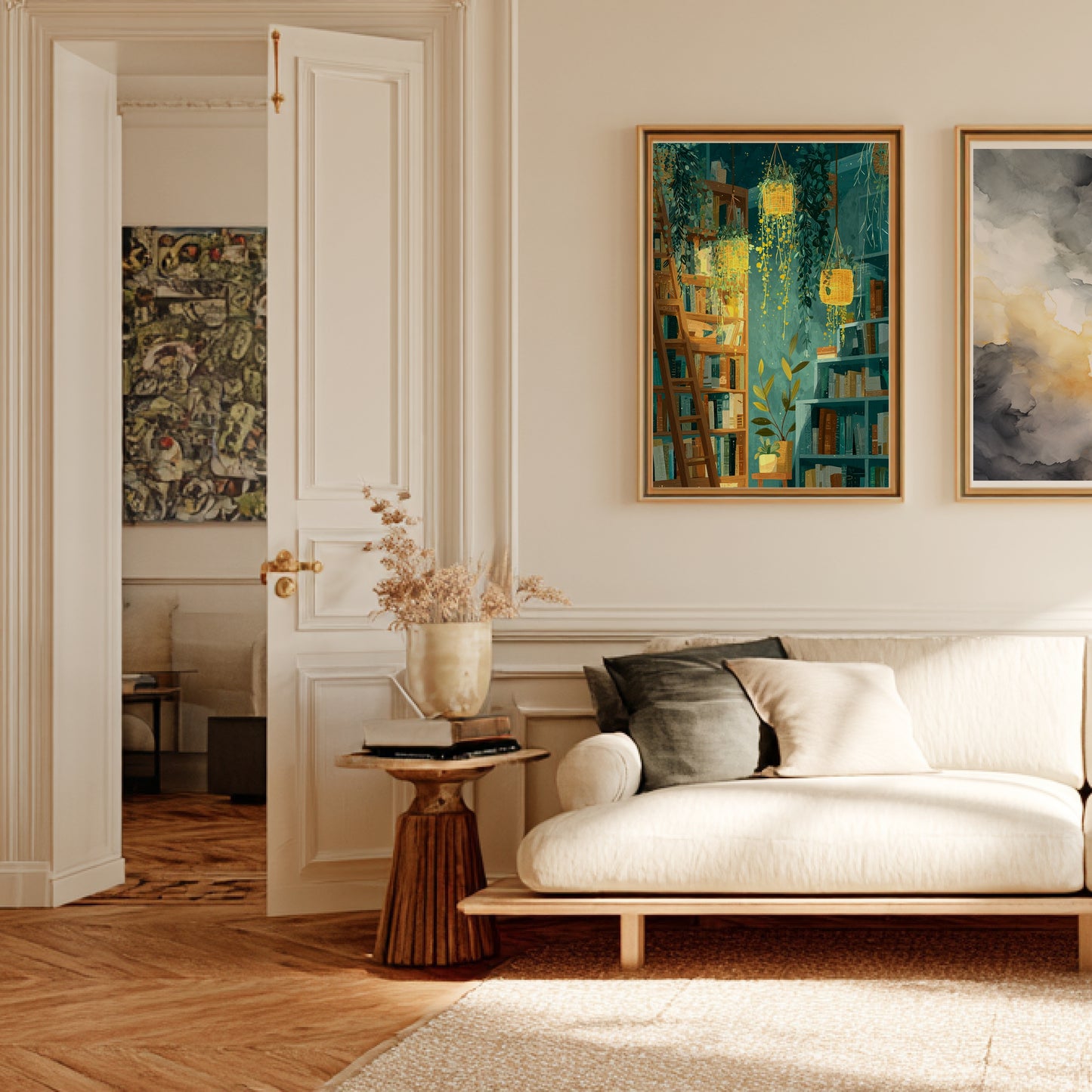 Décoration végétale | La bibliothèque - Poster Jardin en situation