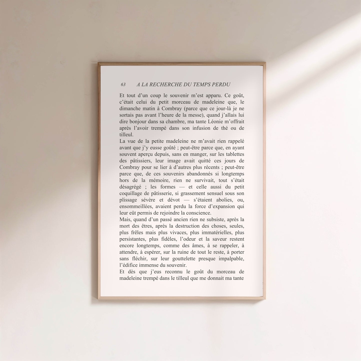 À la recherche du temps perdu - Marcel Proust en situation