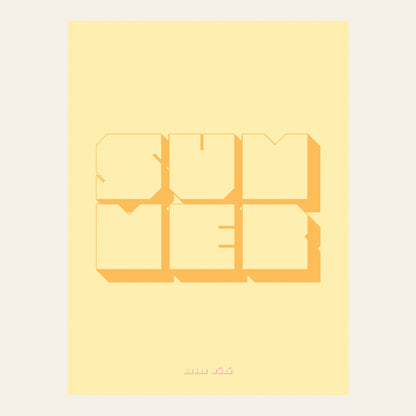 Affiche retro Summer - l'affiche