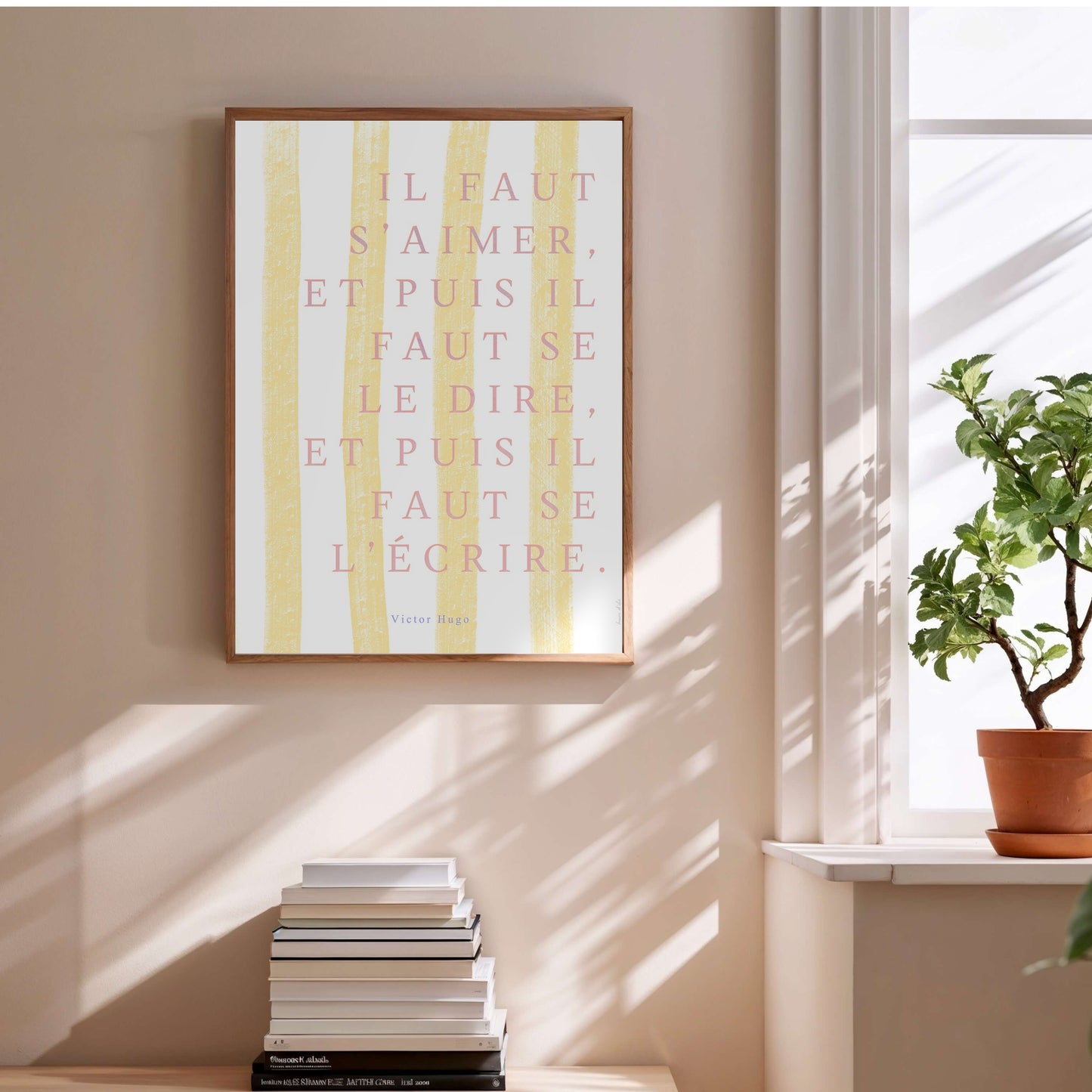 Il faut s'aimer - Victor Hugo | Poster Citation en situation