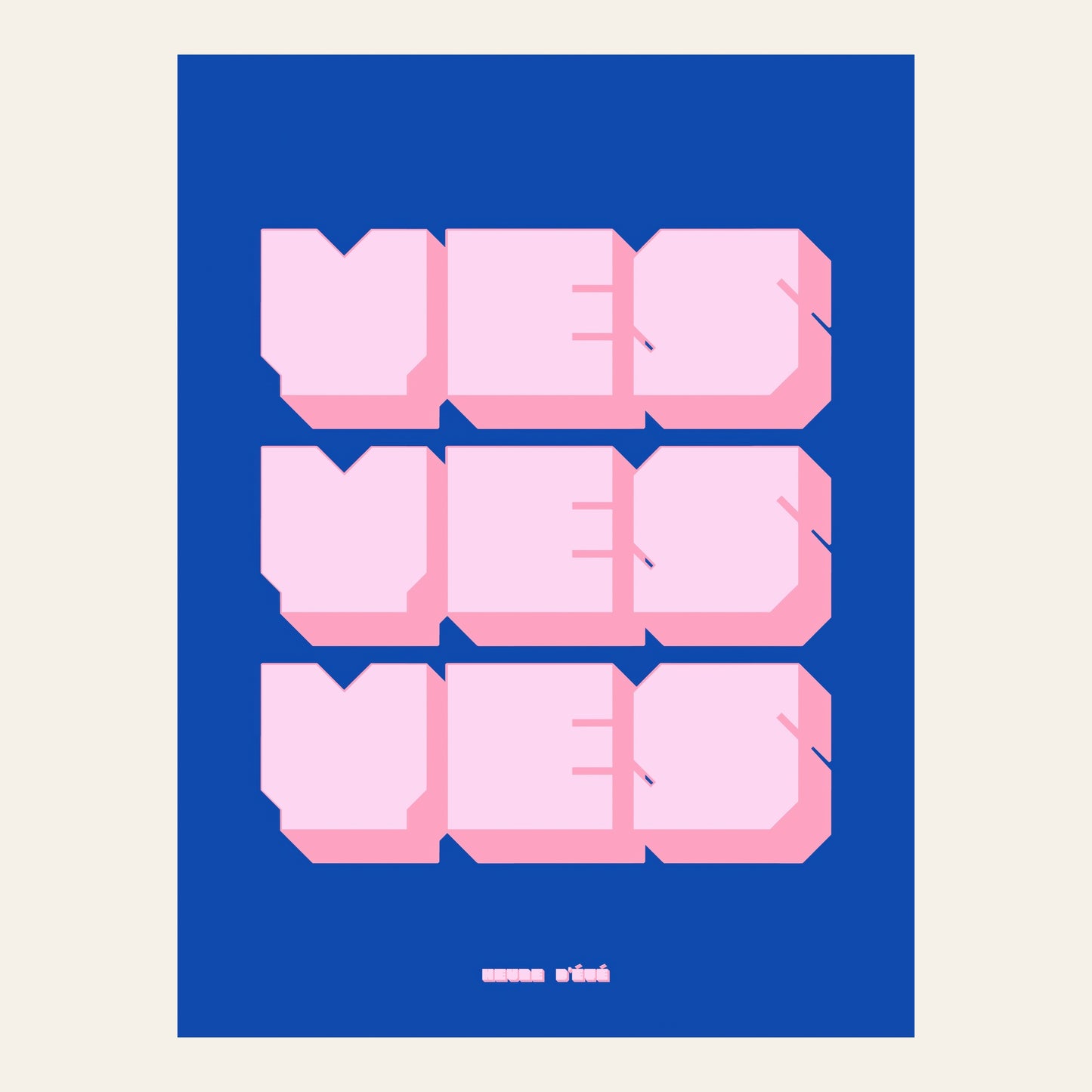 Affiche Yes yes yes - l'affiche