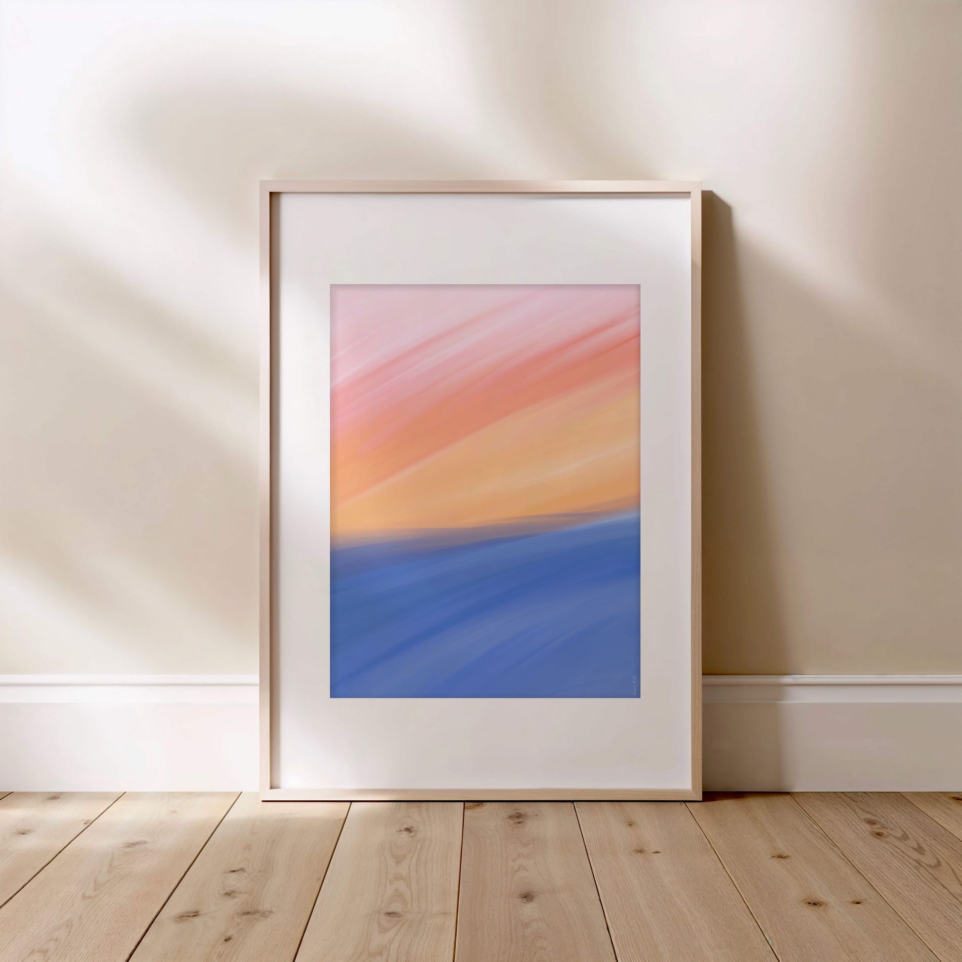 Affiche coucher de soleil - impression haut de gamme, format 30x40