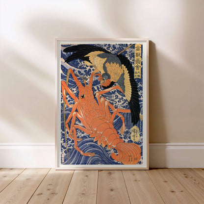 Aigle et Langouste - Utagawa Kuniyoshi - Estampe Japonaise