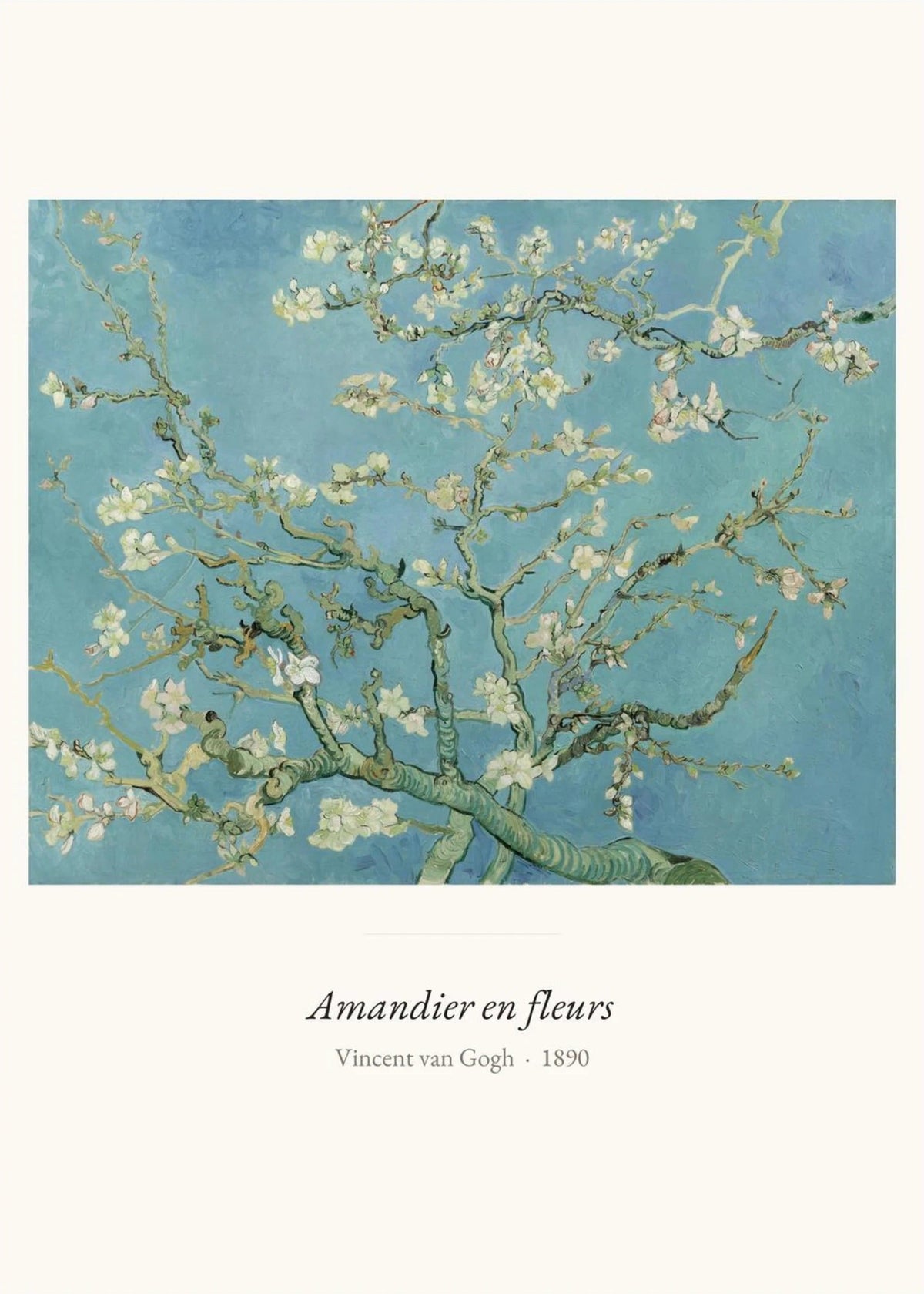 Amandier en fleurs, Van Gogh | Affiche Art Premium, l'affiche seule, papier épais mat éco-responsable