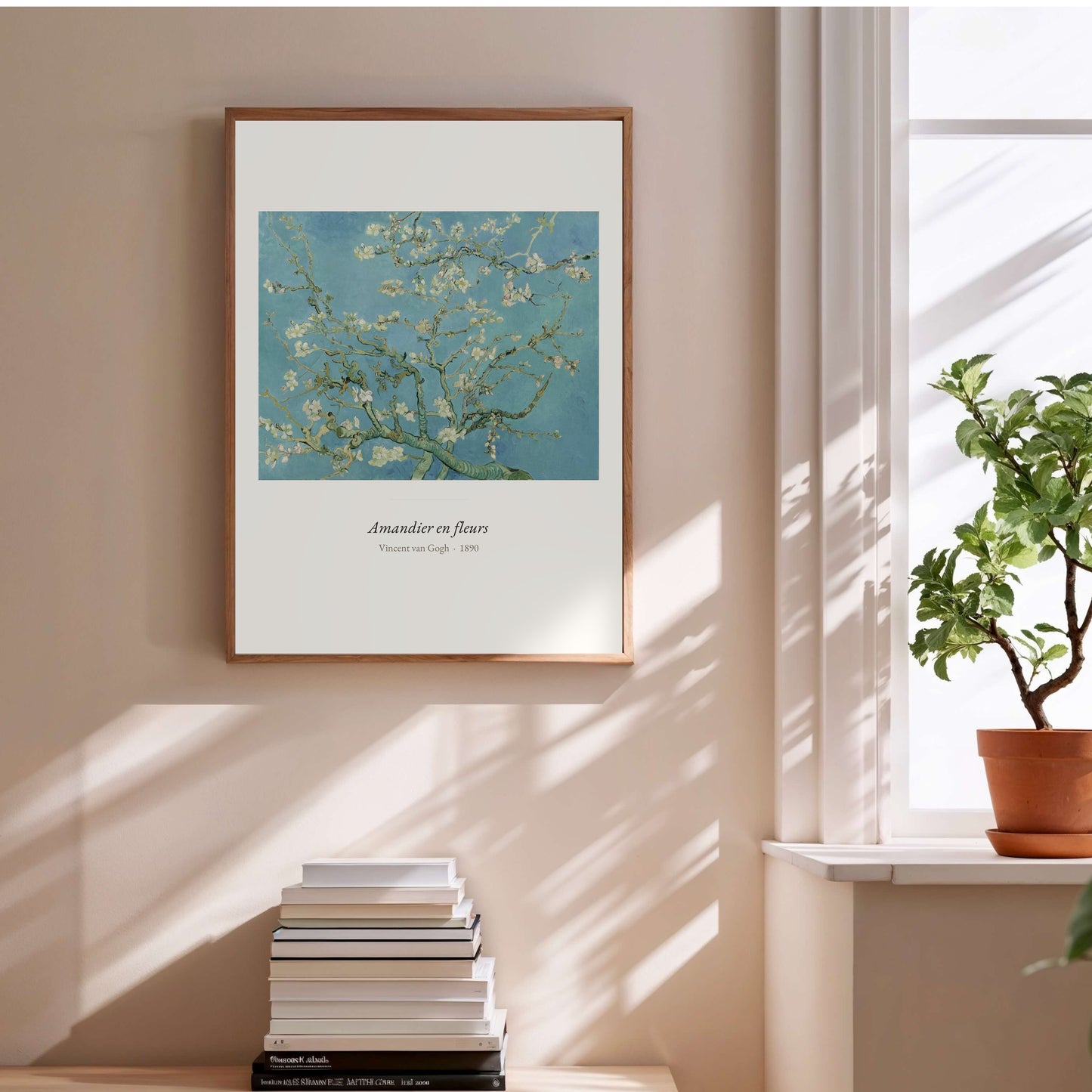 Amandier en fleurs, Van Gogh | Affiche Art Premium en situation