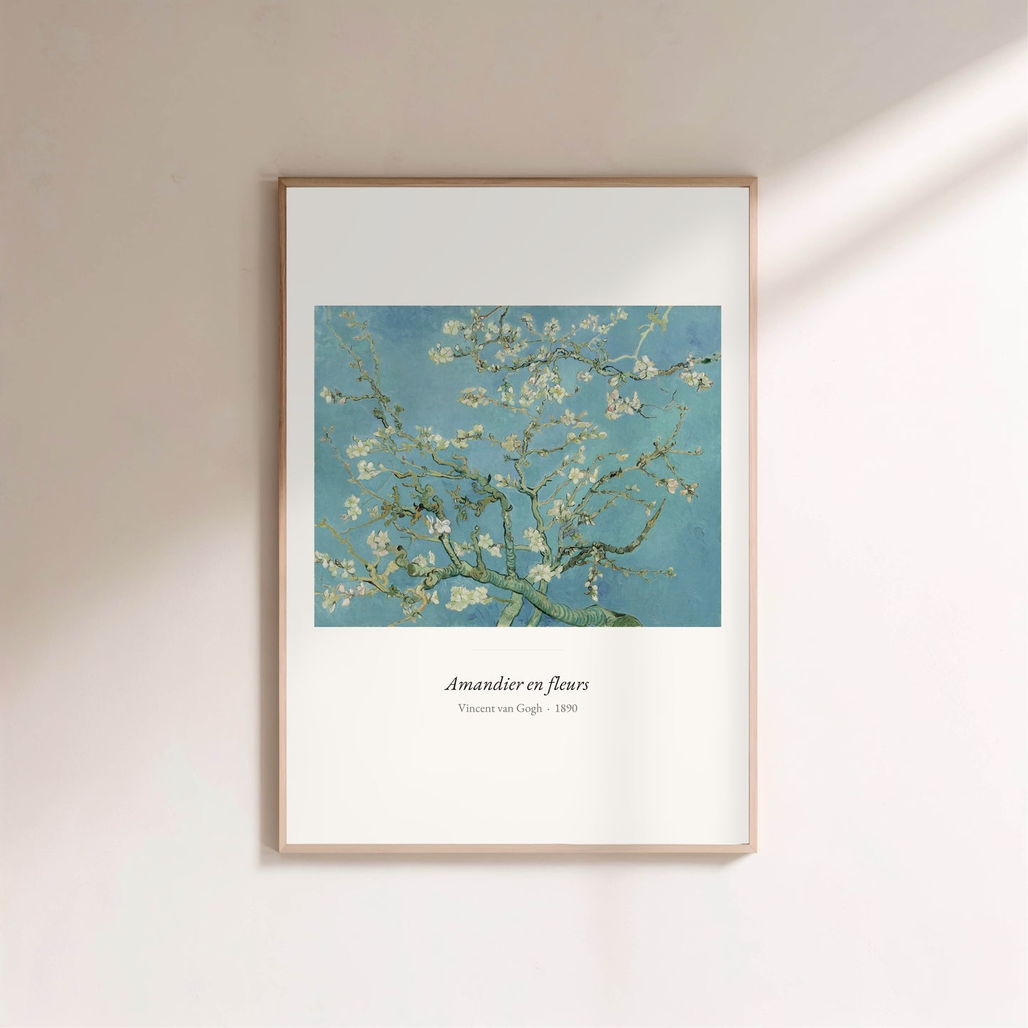 Amandier en fleurs, Van Gogh | Affiche Art Premium en situation