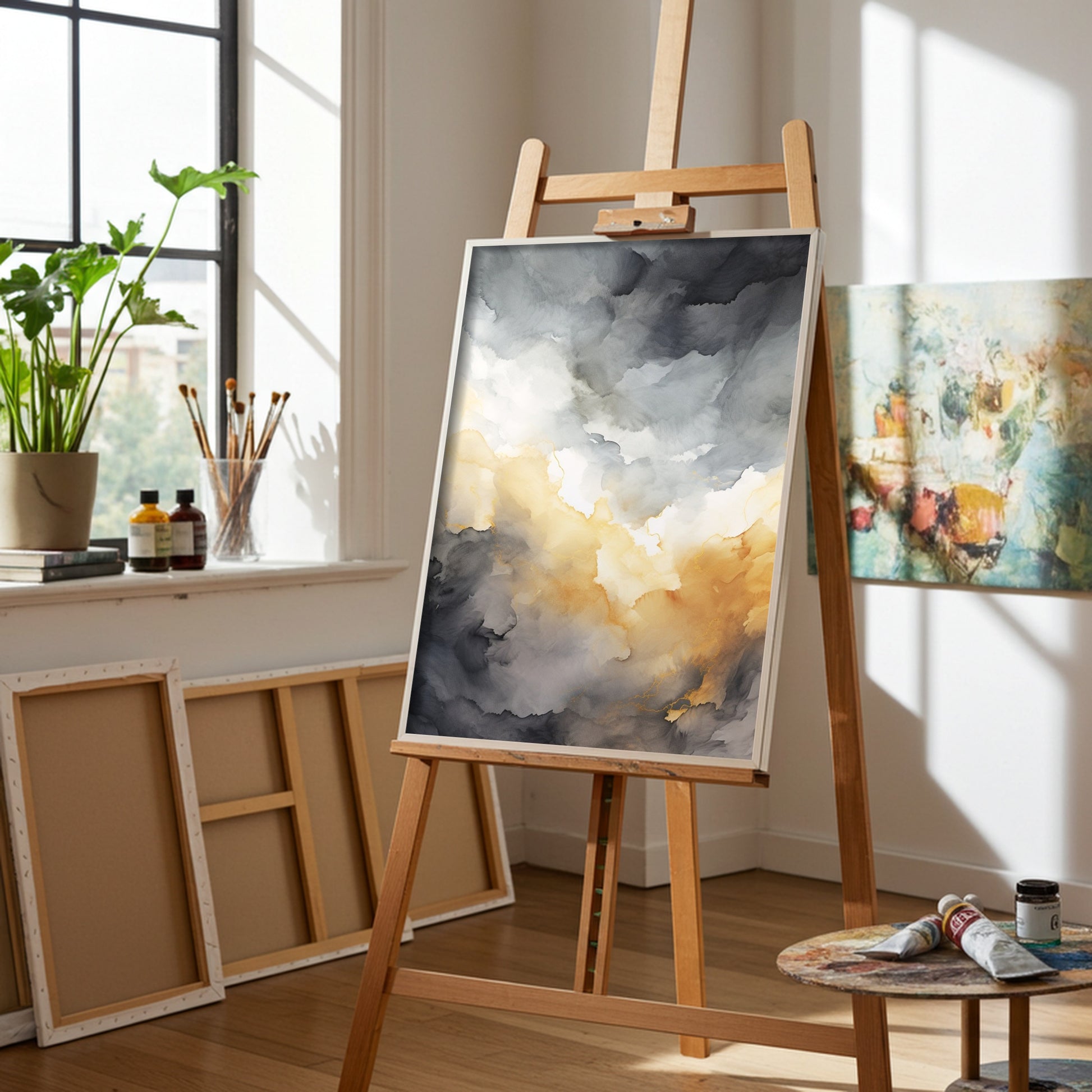 Affiche Watercolor Sunset - vue chevalet