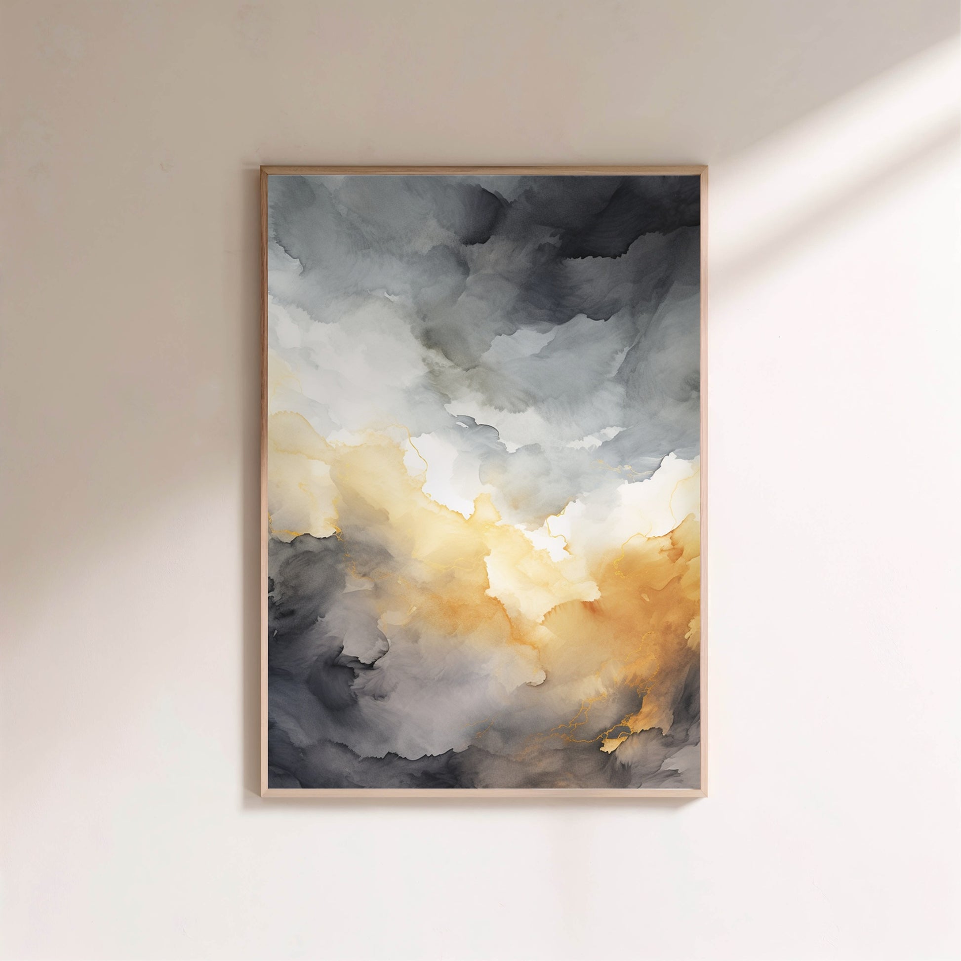 Affiche Watercolor Sunset en situation