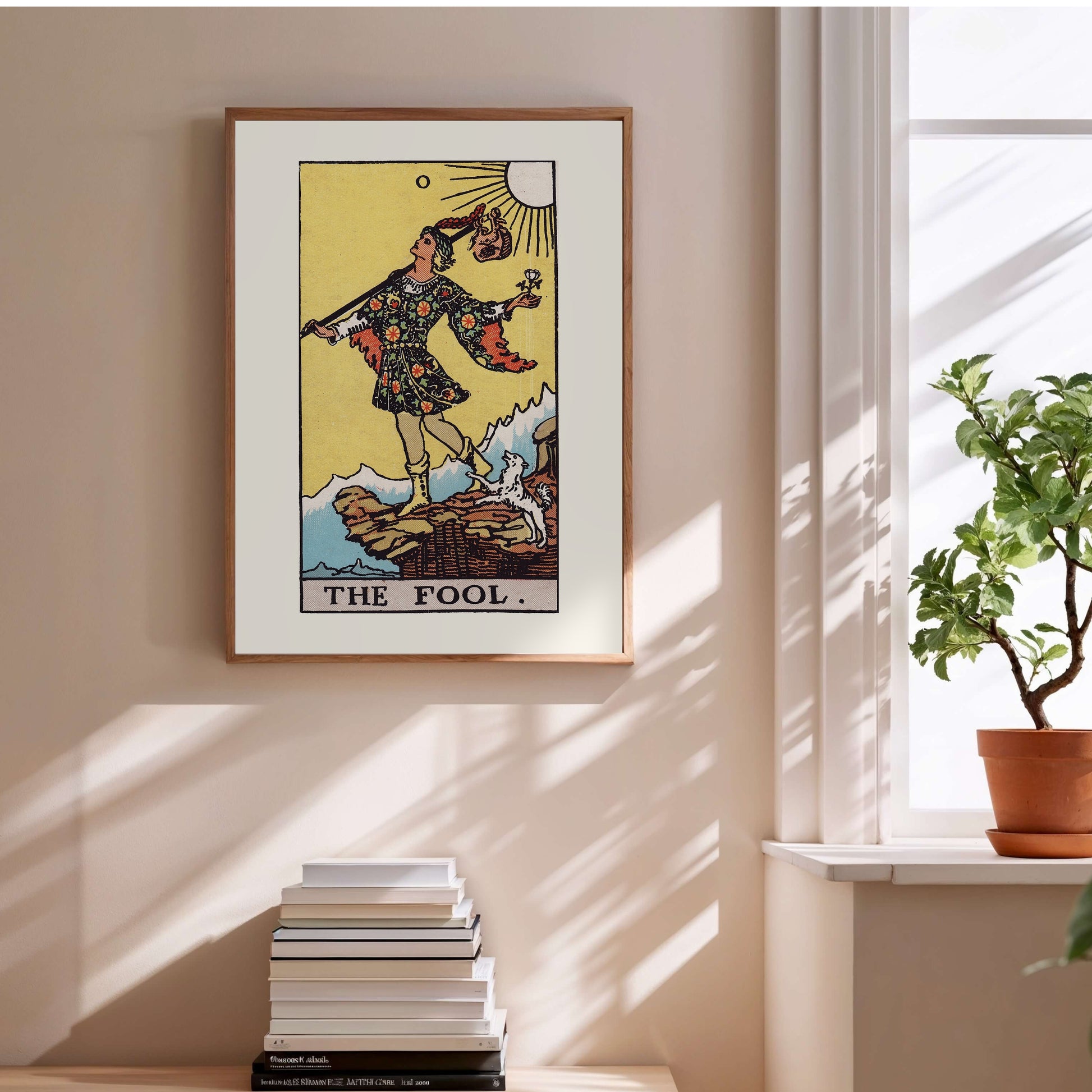 Arcane 0 - Le Mat (The Fool) - Affiche Tarot Rider-Waite-Smith en situation