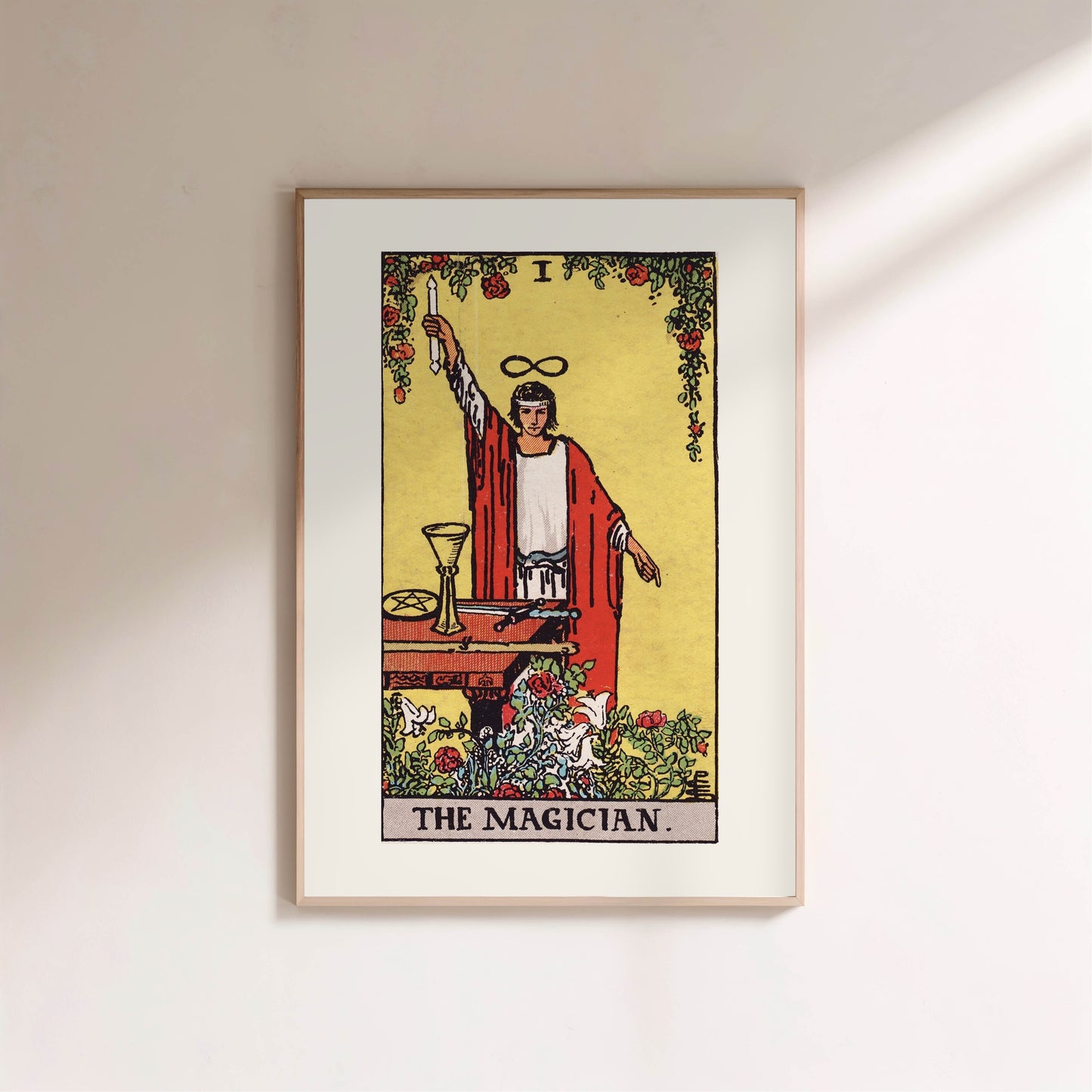 Arcane I - Le Bateleur (The Magician) - Affiche Tarot Rider-Waite-Smith en situation