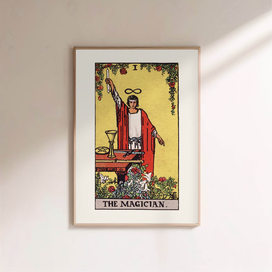Arcane I - Le Bateleur (The Magician) - Affiche Tarot Rider-Waite-Smith en situation