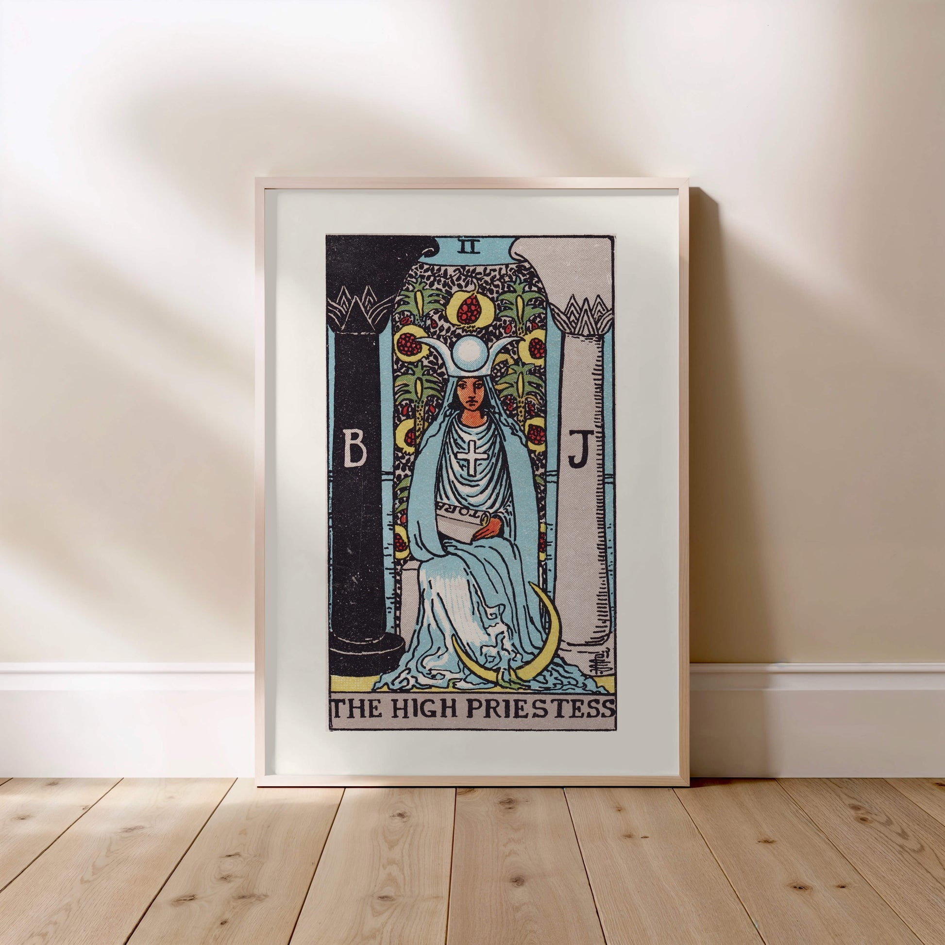 Arcane II - La Grande Prêtresse (The High Priestess) - Affiche Tarot Rider-Waite-Smith