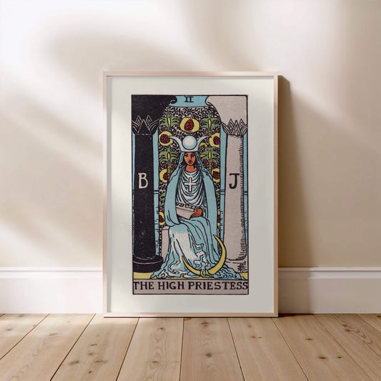 Arcane II - La Grande Prêtresse (The High Priestess) - Affiche Tarot Rider-Waite-Smith
