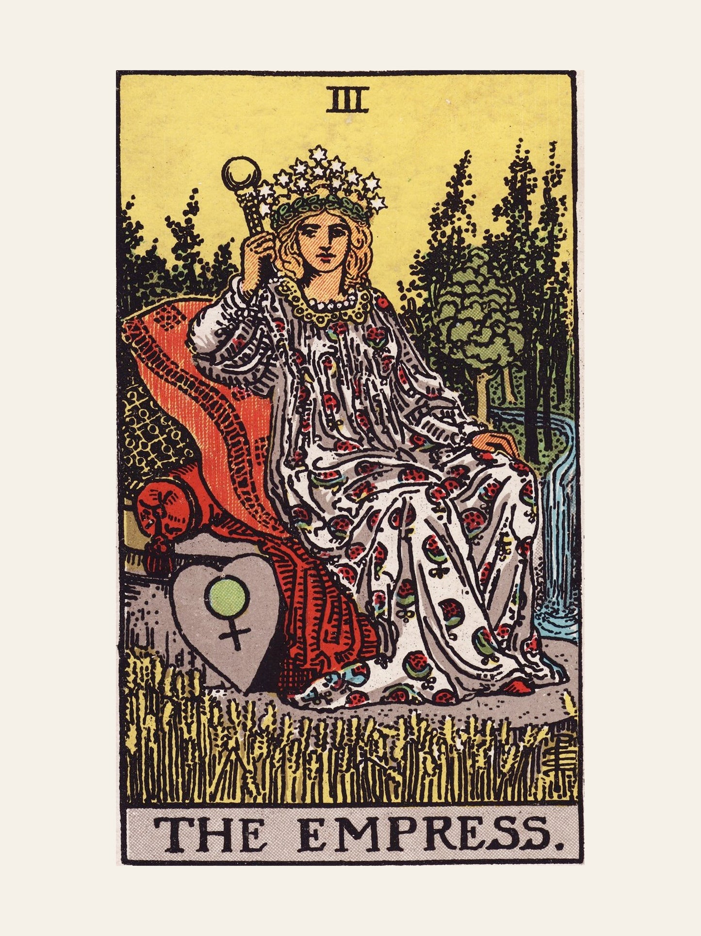 Arcane III - L'Impératrice (The Empress) - Affiche Tarot Rider-Waite-Smith