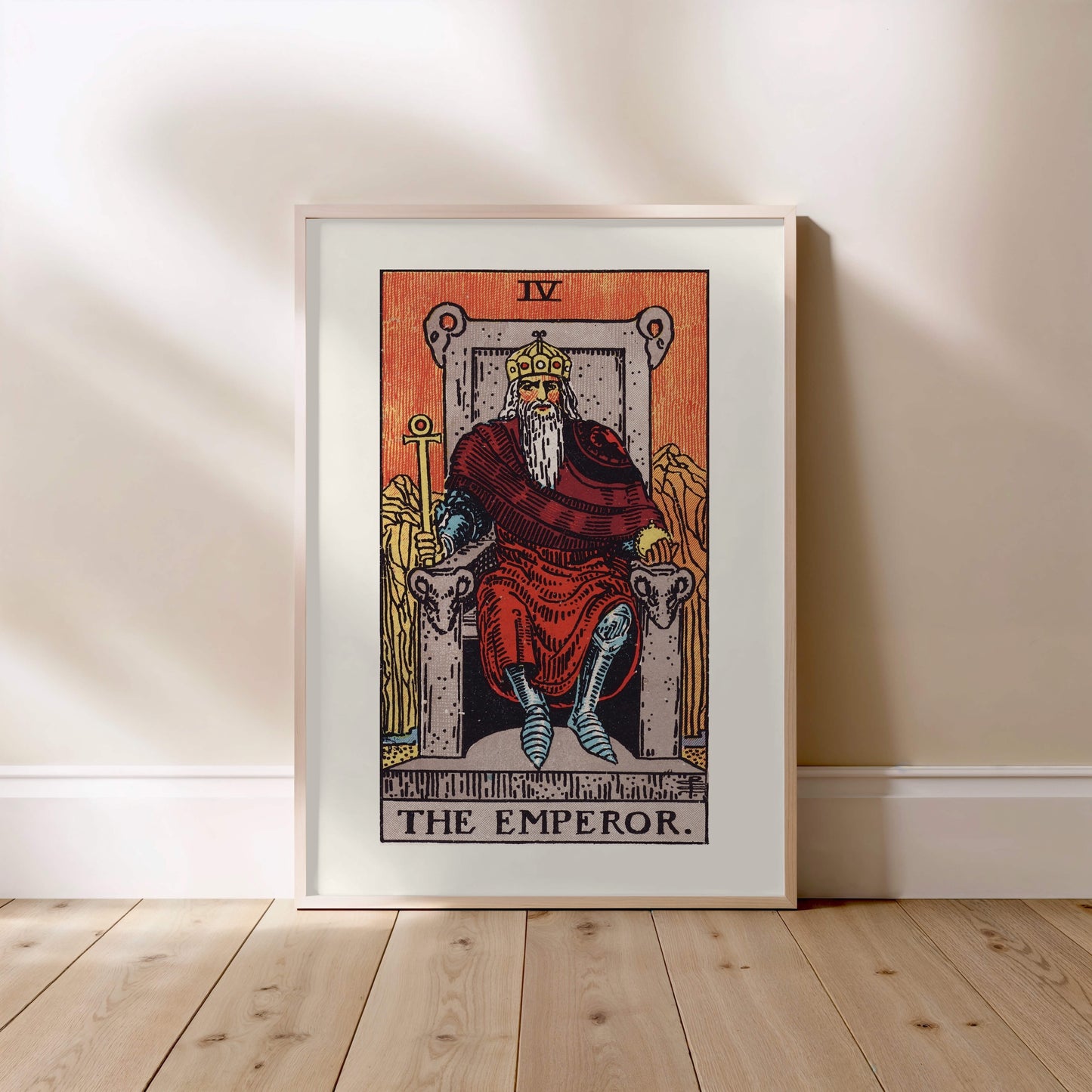 Arcane IV - L'Empereur (The Emperor) - Affiche Tarot Rider-Waite-Smith
